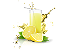 Lemon juice mixed with salt